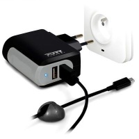 Port Designs Port Wall Charger with 1 x USB-C Removable CableÂ  Photo