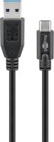 Goobay 71221 USB cable 2 m 3.2 Gen 1 (3.1 A C Black 3.0 SuperSpeed 2m Photo