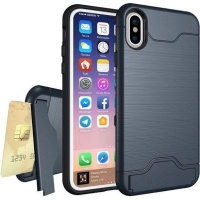 Tuff Luv Tuff-Luv Dual Armour Shell Case with Stand and Card Slot for Apple iPhone X and iPhone XS Photo