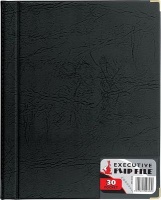 Flip File A4 Executive Leather Look Display Book - 30 Pocket Photo