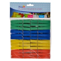 Washing Pegs Plastic 24 Piece 3 Pack Photo