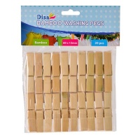 Washing Pegs Bamboo 20 Pieces 6 Pack Photo