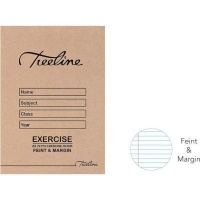 Treeline Feint and Margin Exercise Book Photo