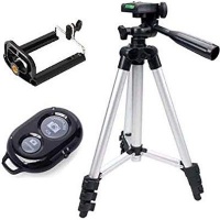 Raz Tech DK 3888 Portable and Foldable Tripod with Bluetooth Remote Shutter for Smartphones Photo