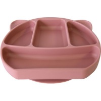 Nuovo Silicone Sectional Baby Feeding Bowl - Pink Photo