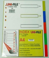 Unique Publications UniQue Uni-File Plastic File Divider Photo