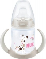 Nuk First Choice Temperature Control Wide Neck Learner Bottle with Non Spill Spout Photo