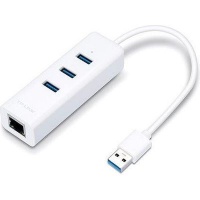 TP LINK TP-LINK 3-Port USB 3.0 Hub GB Ethernet Adapter Photo