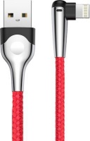 Baseus 2m - 1.5A LED MVP USB Type-A 2.0 to Lightning Cable - Red & Silver Photo