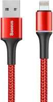 Baseus 2m - 1.5A Halo Colour LED USB Type-A 2.0 to Lightning Cable - Red Photo