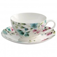 Maxwell Williams Maxwell & Williams Primavera Coupe Breakfast Cup and Saucer 400ml Photo