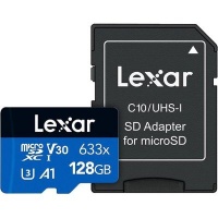 Lexar 633x memory card 128GB MicroSDXC Class 16 UHS-I 128GB HS microSDXC C10 with Adapter Photo