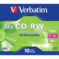 Verbatim 12x CD-RW 10 Pack in Jewel Cases Photo