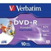Verbatim AZO Printable 16x DVD R 10 Pack In Jewel Cases Photo