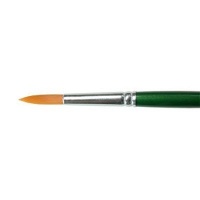 Handover Pointed Artists Brush Synthetic Hair with Green Handle Photo