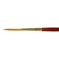 Handover Pointed Rigger Or Lining Brush in Synthetic Hair. Short Red Handle Photo