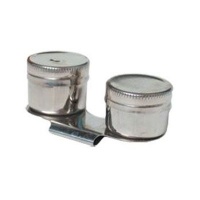 Essentials Studio Double Artist Dipper and Lid - 2x1.5" Diameter - Clips On To Palette Photo