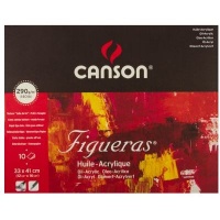 C Anson Canson Figueras - Oil & Acrylic Paper - Pad - 33x41cm - 13x16in - Canvas Texture Photo