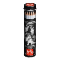 Caran Dache Caran d'Ache Graphite Line Pencils - Set of 15 Metal Cylinder Photo