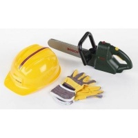 Klein Toys Klein Bosch Chain Saw With Sound Helmet & Work Gloves Photo
