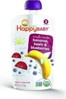 Happy Baby Organic Baby Food S2 Simple Combos - Banana Beet & Blueberry Photo