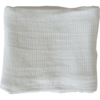 Snuggletime Cotton Cellular Blanket for Pram or Crib Photo
