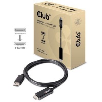 CLUB3D DisplayPort Male to HDMI Male Cable Photo