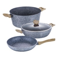 Berlinger Haus Light Wood 4-Piece Marble Coating Cookware Set Photo