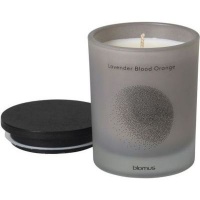 Blomus Flavo Scented Candle with Wooden Lid - Lavender and Blood Orange Photo