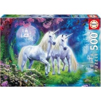 Paul Lamond Games Unicorns in the Forest 500 pieces Jigsaw Photo
