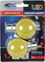 ACDC Yellow B22 Lamp Ball Type Photo