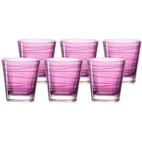 Leonardo Drinking Glass Tumbler Violet Purple VARIO Set of 6 Photo