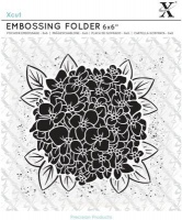 docrafts Xcut Embossing Folder Full Bloom Hydrangea Photo