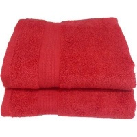 Bunty 's Elegant 380GSM Hand Towel 50x90cms - Red Photo