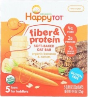Happy Tot Fiber and Protein Soft Baked Oat Bars - Bananas & Carrots Photo