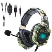 Onikuma K8 Stereo LED Light Over-Ear Gaming Headphones with Microphone Photo