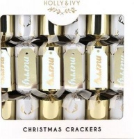 Holly Ivy Holly & Ivy 14" Luxury Crackers - Gold Antlers with Tags Photo