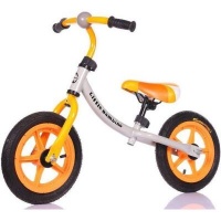 Little Bambino Balance Bike with Adjustable Seat- Orange and Grey Photo