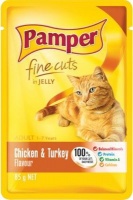 Pamper Fine Cuts in Jelly - Chicken and Turkey Flavour Cat Food Pouch Photo