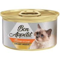 Bon Appetit Creamy Mousse with Chicken & Liver - Tinned Cat Food Photo
