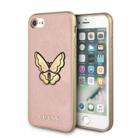 Guess - Butterfly Saffiano Hard Case iPhone 7 / 8 Pink Photo