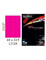 Redfern 24UPNB Multi-Purpose Inkjet-Laser Labels - 64mm x 33.9mm Jet Yellow Photo