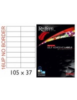 Redfern 16UPNB Multi-Purpose Inkjet-Laser Labels - 105mm X 37mm Photo