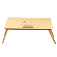 College Originals Multi-Functional Bamboo Standing Laptop Table Photo