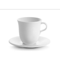 Delonghi Tognana Tazze Porcelain Cappuccino Cups with Saucers Photo