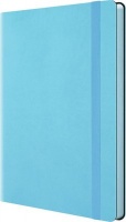 Bantex A5 PU Flexicover Lined Journal Notebook - Blue Photo