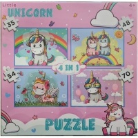 Grafix Little Unicorn 4-in-1 Jigsaw Puzzle Photo
