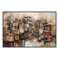 Fancy Artwork Canvas Wall Art :Through Symphony Abstract Forms Vibrant - Photo