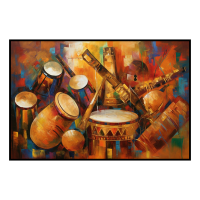 Fancy Artwork Canvas Wall Art :Cultural Rhapsody By Abstract Serenades Captivating - Photo