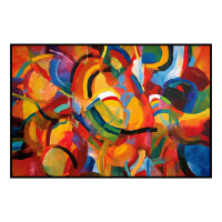 Fancy Artwork Canvas Wall Art :Transcending Borders By Abstract Expressions - Photo